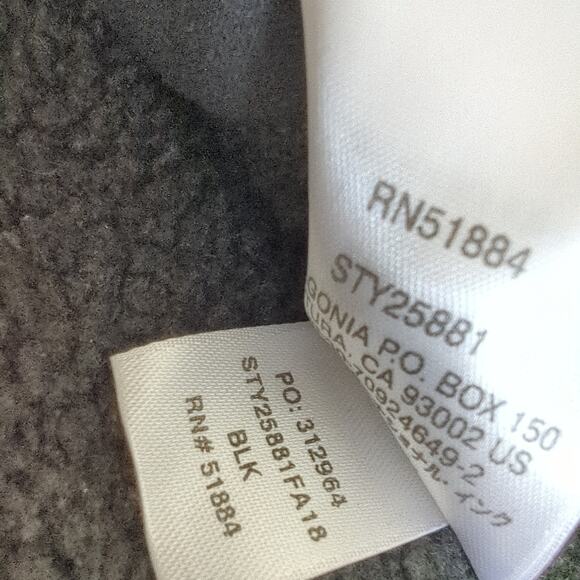 Patagonia Men's Better Sweater Fleece Vest Charcoal Black Sz Medium Jacket - Picture 6 of 7